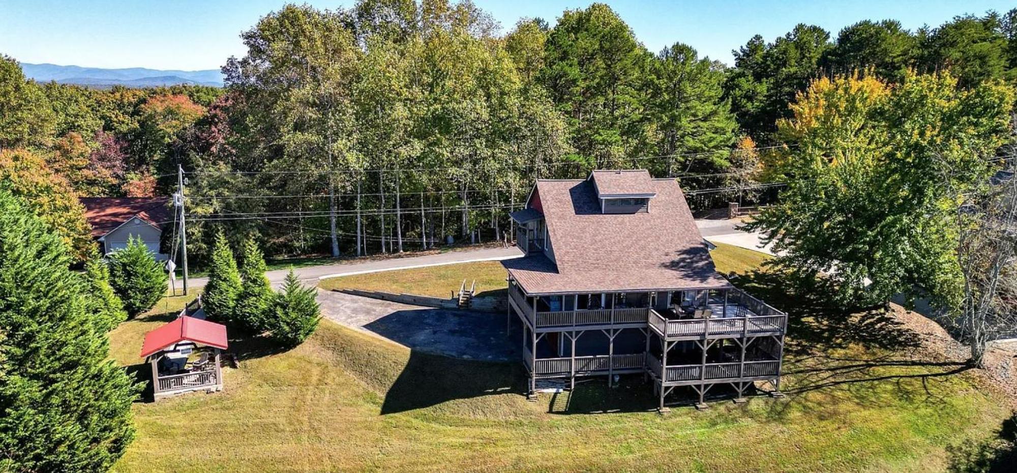 Birds Eye Cabin - Sunset & Starry Retreat Pet Friendly W Private Hottub, Fire Pit And Game Room Ellijay Dış mekan fotoğraf